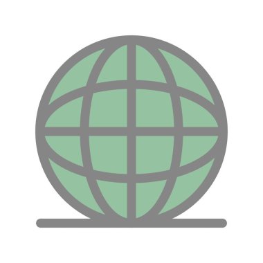 Dünya Dolu Işık Vektörü Simgesi Tasarımı