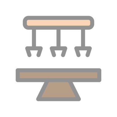 Robotik Cerrahi Işık Vektörü Simgesi Tasarımı