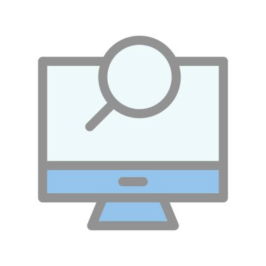 Doldurulmuş Işık Vektörü Simgesi Tasarımı Ara