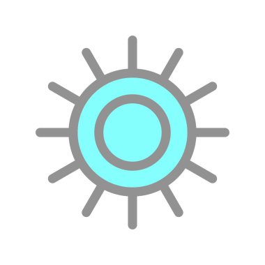 Parlaklık Doldurulmuş Işık Vektörü Simgesi Tasarımı