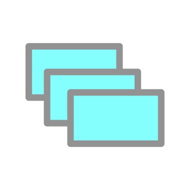 Katmanlar Doldurulmuş Işık Vektörü Simgesi Tasarımı