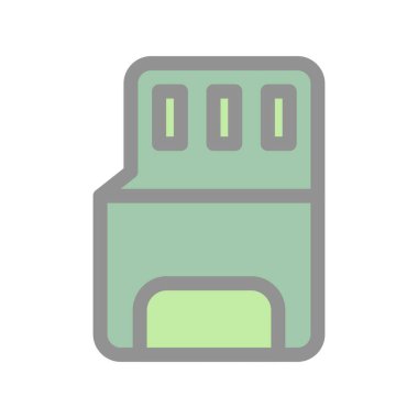 Sd Doldurulmuş Işık Vektörü Simgesi Tasarımı