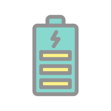 Güç Doldurulmuş Işık Vektörü Simgesi Tasarımı