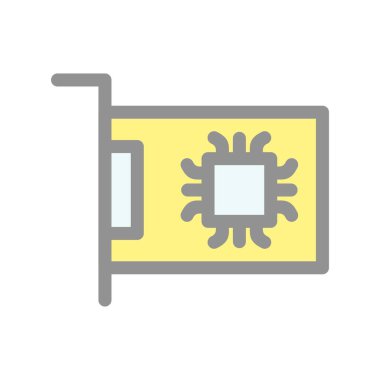 Kart Doldurulmuş Işık Vektörü Simgesi Tasarımı