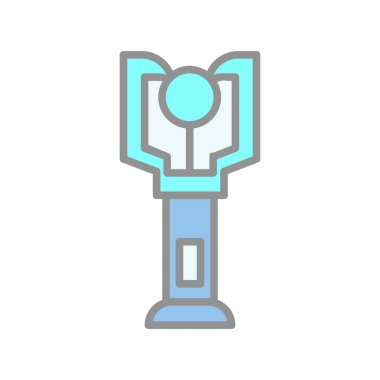 Akhet Doldurulmuş Işık Vektörü Simgesi Tasarımı