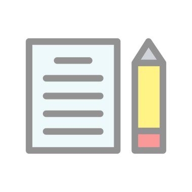 Doldurulmuş Belge Işık Vektörü Simgesi Tasarımı