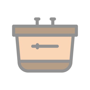 Çanta Doldurulmuş Işık Vektörü Simgesi Tasarımı