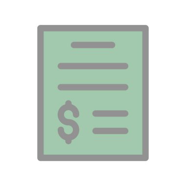 Para Raporu Işık Vektörü Simgesi Tasarımı Dolduruldu