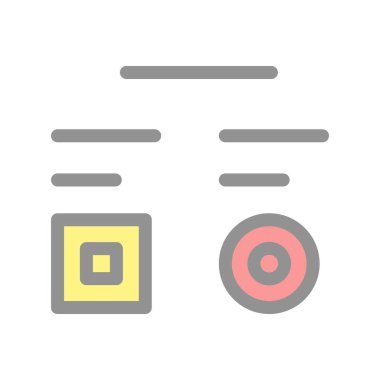 Proje Doldurulmuş Işık Vektörü Simgesi Tasarımı