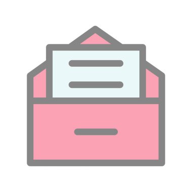 Davetiye Doldurulmuş Işık Vektörü Simgesi Tasarımı