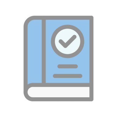 Kitap Doldurulmuş Işık Vektörü Simgesi Tasarımı