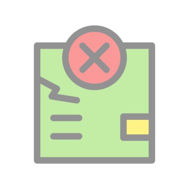 Çatlak Doldurulmuş Işık Vektörü Simgesi Tasarımı