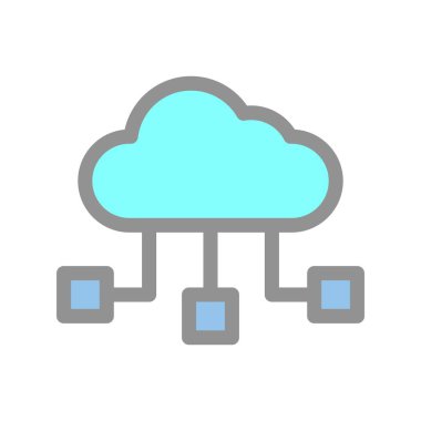 Sunucu Doldurulmuş Işık Vektörü Simgesi Tasarımı