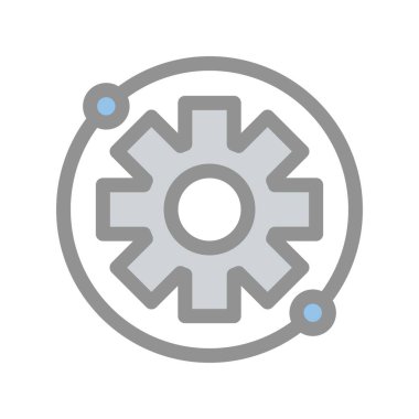 Yapılandırma Dolu Işık Vektörü Simgesi Tasarımı