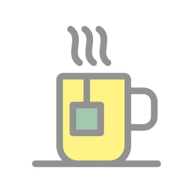 Kahve fincanı Hafif Vektör Simgesi Tasarımı