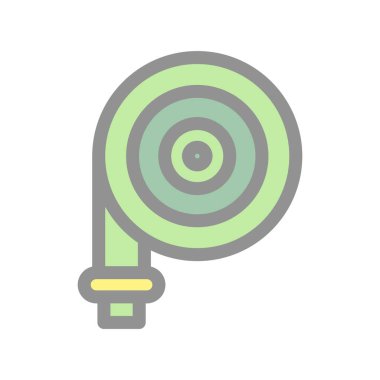 Hortum Doldurulmuş Işık Vektörü Simgesi Tasarımı