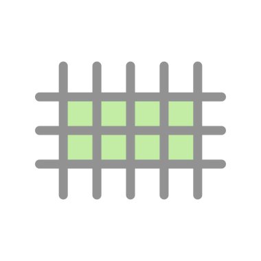 Izgara Doldurulmuş Işık Vektörü Simgesi Tasarımı