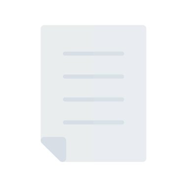 Belge Düz Işık Vektörü Simgesi Tasarımı