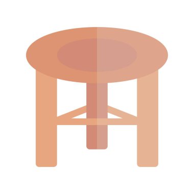 Dışkı Düz Işık Vektörü Simgesi Tasarımı