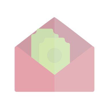 Maaş Düz Işık Vektörü Simgesi Tasarımı