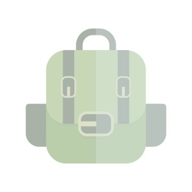 Torba Düz Işık Vektör Simgesi Tasarımı