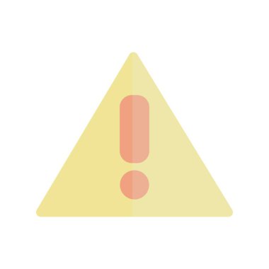 Tehlike Düz Işık Vektör Simgesi Tasarımı