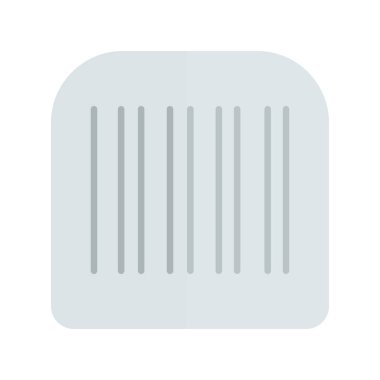 Bar Kodu Düz Işık Vektörü Simgesi Tasarımı