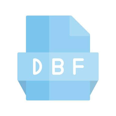 Dbf Düz Işık Vektörü Simgesi Tasarımı