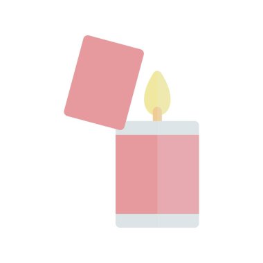 Yanıcı Düz Işık Vektörü Simgesi Tasarımı