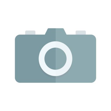 Kamera Düz Işık Vektörü Simgesi Tasarımı