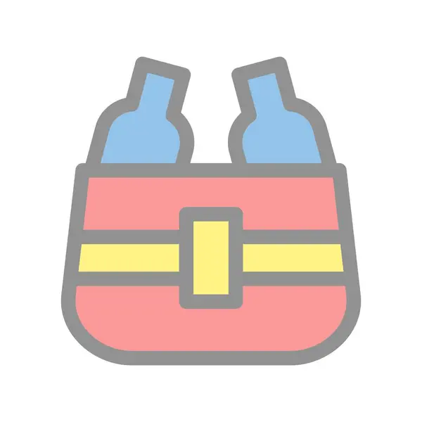 Bottle Filled Light Vector Icon Design — Stock Vector