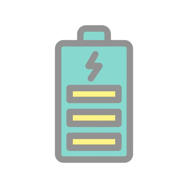 Power Filled Light Vector Icon Design — Stockvektor