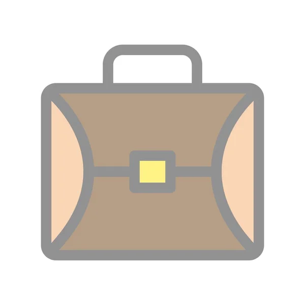 Briefcase Filled Light Vector Icon Design — Stock Vector
