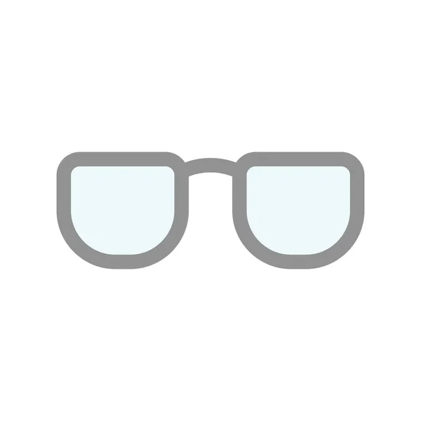 Óculos Preenchidos Luz Vetor Ícone Design —  Vetores de Stock