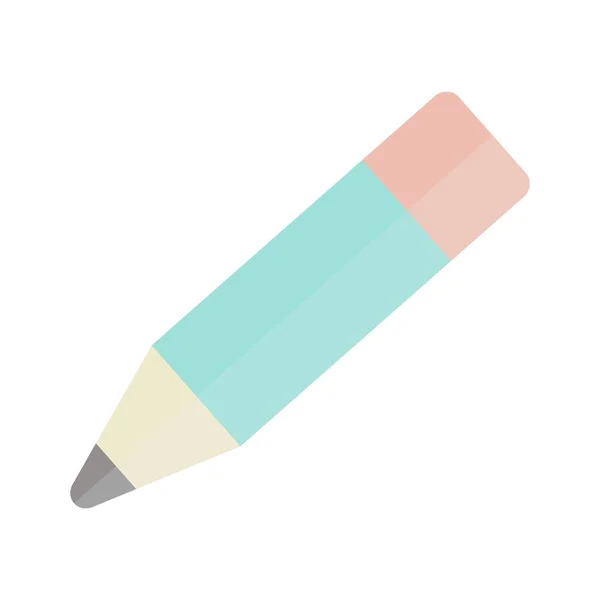 Pencil Flat Light Vector Icon Desig — Stock Vector