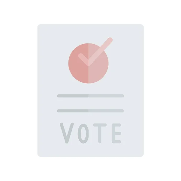 Votar Flat Light Vector Icon Desig — Archivo Imágenes Vectoriales