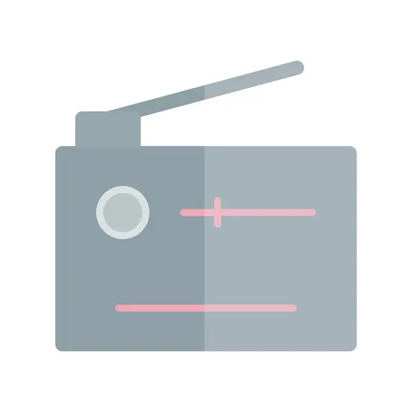 Radio Flat Light Vector Icon Desig — Stock vektor