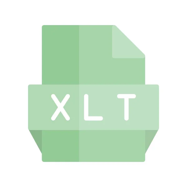 Xlt Flat Light Vector Icon Desig — Stockový vektor