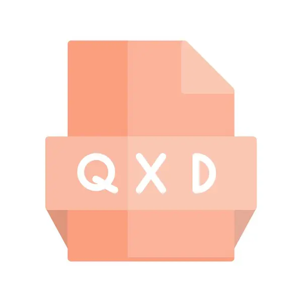 Qxd Düz Işık Vektörü Simgesi Tasarımı — Stok Vektör