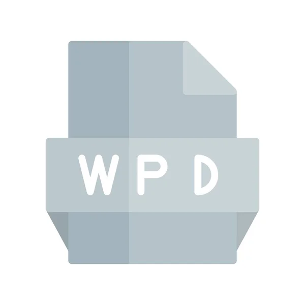 Wpd Επίπεδη Φως Διάνυσμα Εικονίδιο Desig — Διανυσματικό Αρχείο