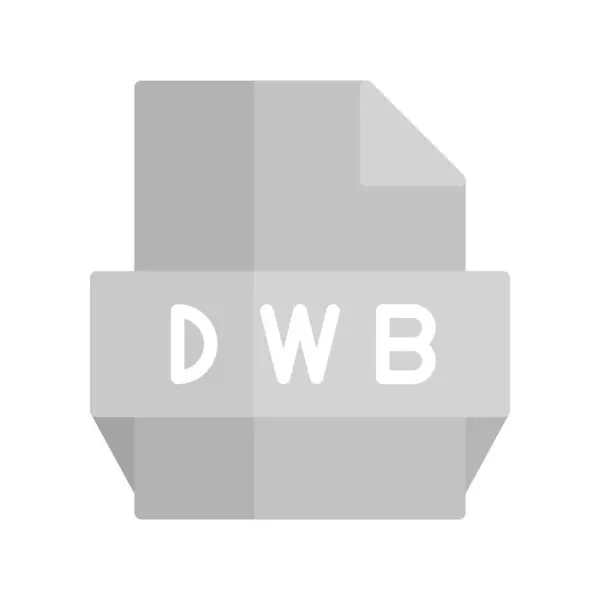 Dwb Flat Light Vector Icon Desig — Stock vektor