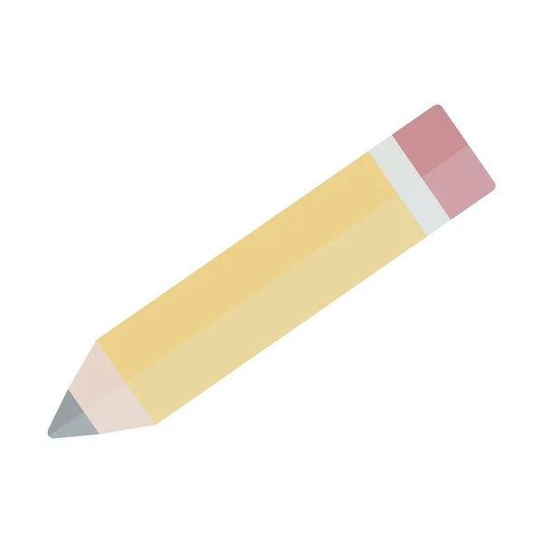 Pencil Flat Light Vector Icon Desig — Stock Vector