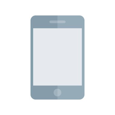 Akıllı Telefon Düz Işık Vektör Simgesi Tasarımı