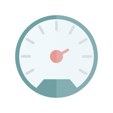 Hız Ölçeği Düz Işık Vektörü Simgesi Tasarımı