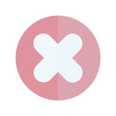 Düz Işık Vektörü Simgesi Tasarımı Çapraz