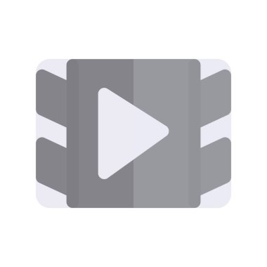 Film Düz Işık Vektörü Simgesi Tasarımı