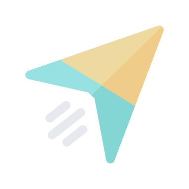 Düz Işık Vektörü Simgesi Tasarımı Gönder