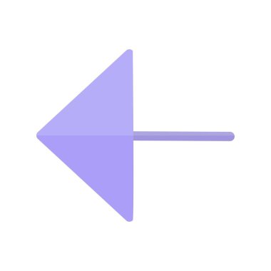 Sol Düz Işık Vektörü Simgesi Tasarımı