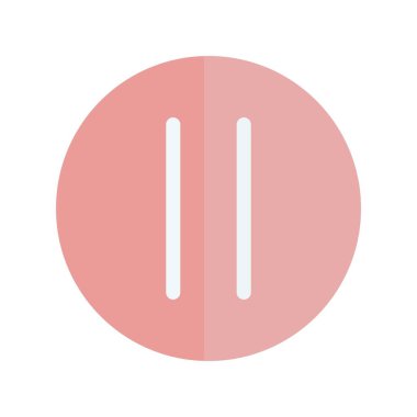 Düz Işık Vektör Simgesi Tasarımı Durdur