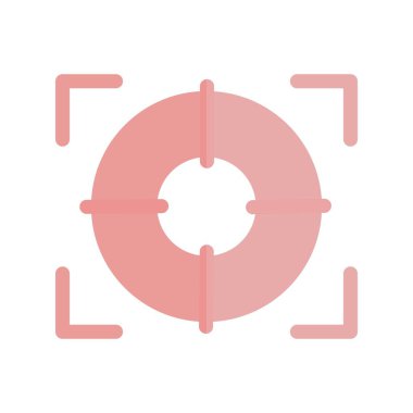 Hedef Düz Işık Vektör Simgesi Desig